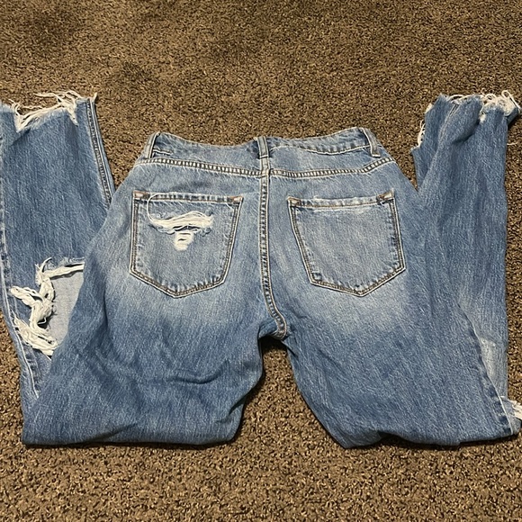 Women’s KanCan Distressed Blue Denim Jeans - Picture 5 of 6